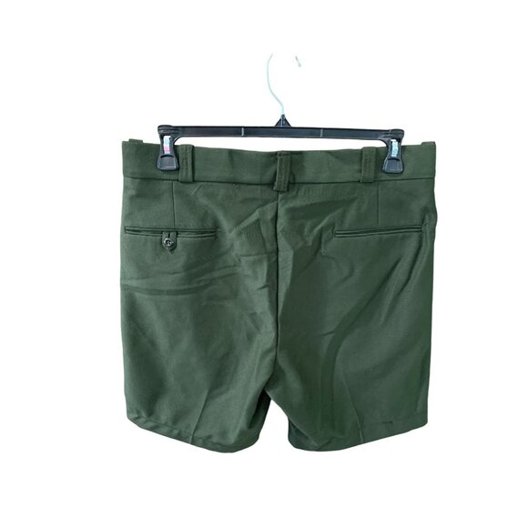 Flying Cross Mens Size 34 R Green Tan Shorts Uniform Flat Front - Picture 2 of 3